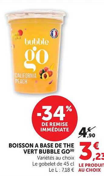 BOISSON A BASE DE THE VERT BUBBLE GO(6)