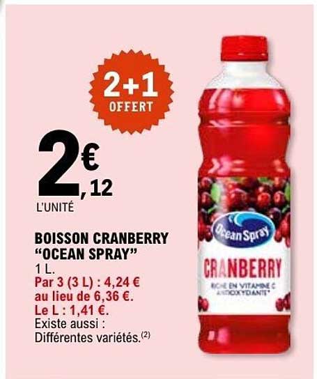 BOISSON CRANBERRY “OCEAN SPRAY”