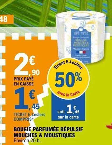 BOUGIE PARFUMÉE RÉPULSIF MOUCHES & MOUSTIQUES