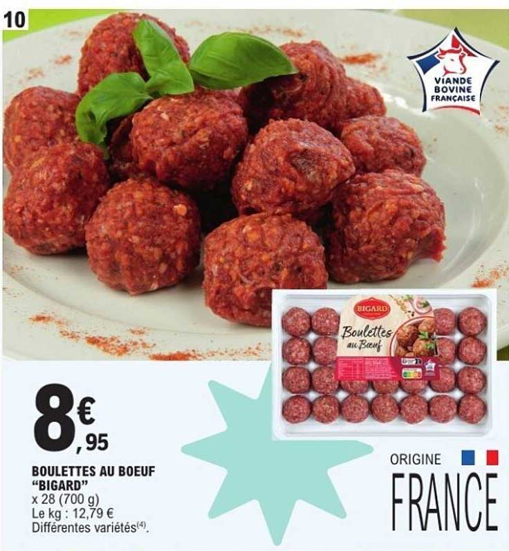 BOULETTES AU BOEUF "BIGARD"