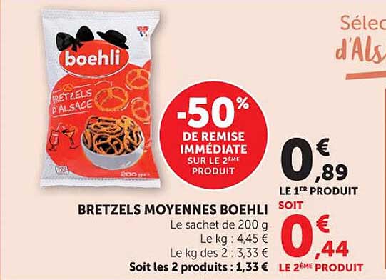 BRETZELS MOYENNES BOEHLI