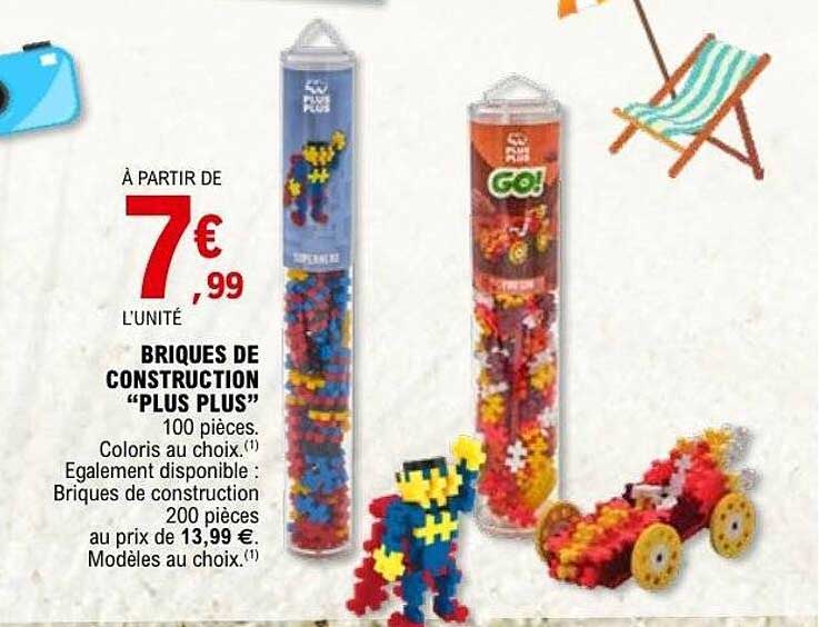 BRIQUES DE CONSTRUCTION “PLUS PLUS”