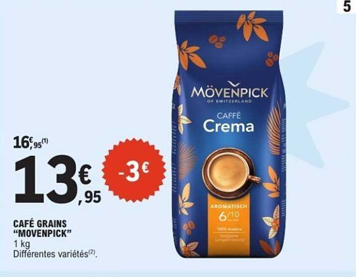 CAFÉ GRAINS “MOVENPICK” 1 kg Différentes variétés