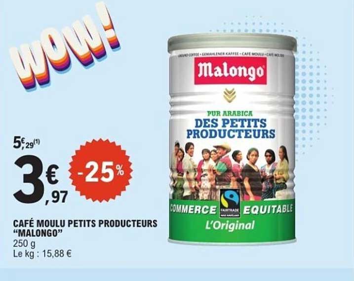 CAFÉ MOULU PETITS PRODUCTEURS “MALONGO”
