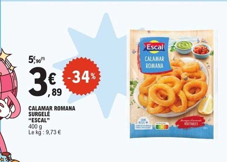 CALAMAR ROMANA SURGELÉ “ESCAL” 400 g