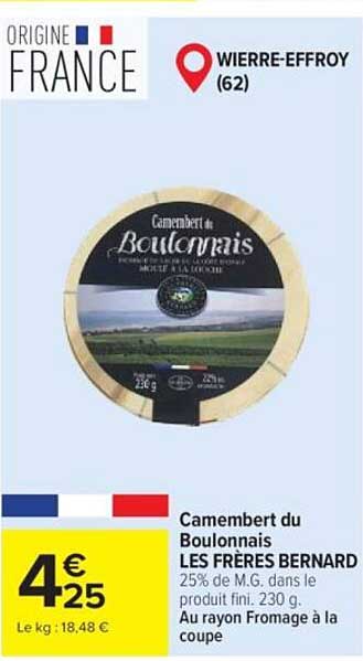 Camembert du Boulonnais LES FRERES BERNARD