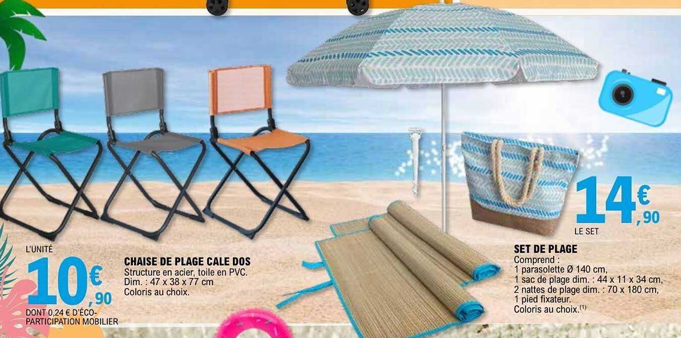 CHAISE DE PLAGE CALE DOS
