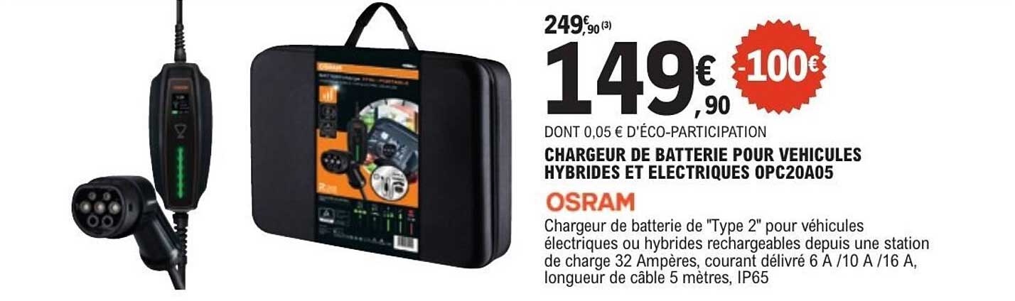 CHARGEUR DE BATTERIE POUR VEHICULES HYBRIDES ET ELECTRIQUES OPC20A05