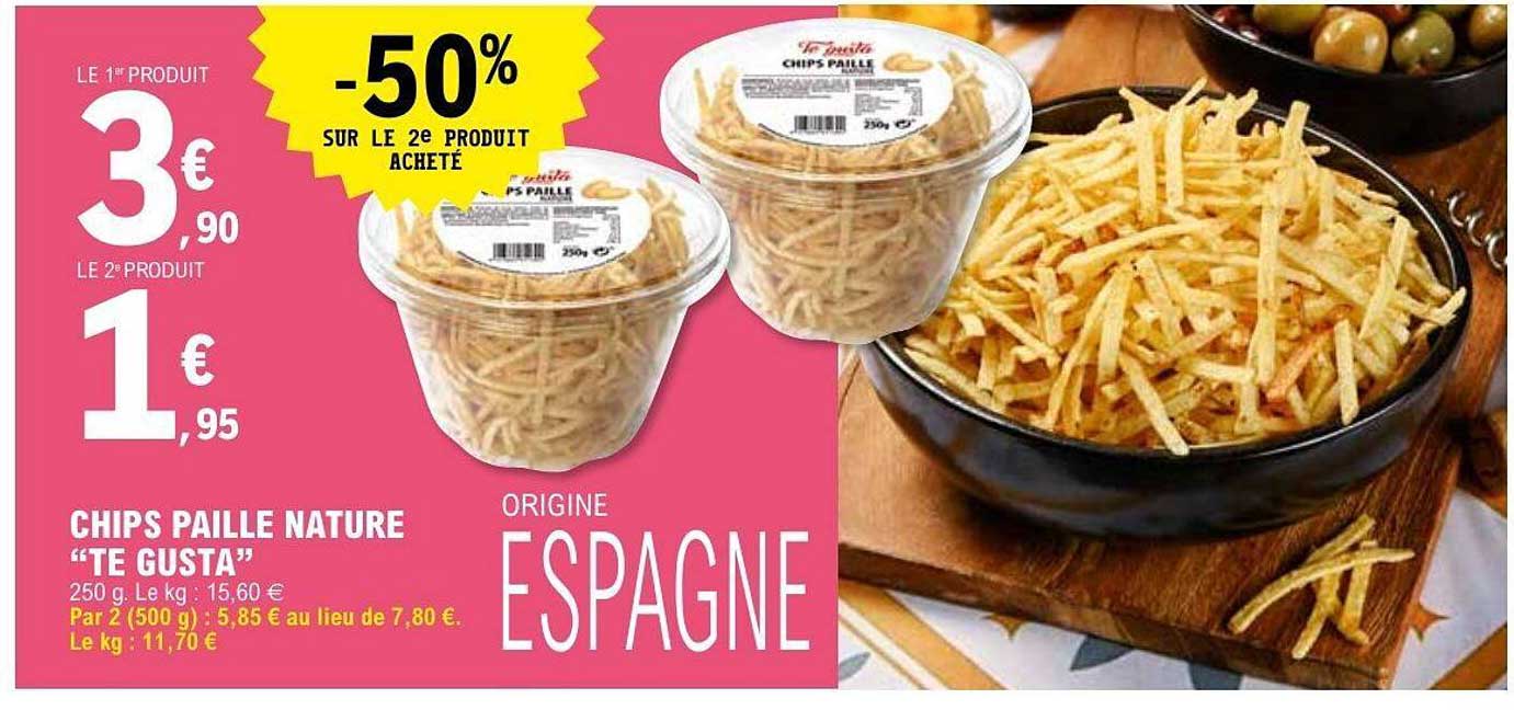 CHIPS PAILLE NATURE “TE GUSTA”