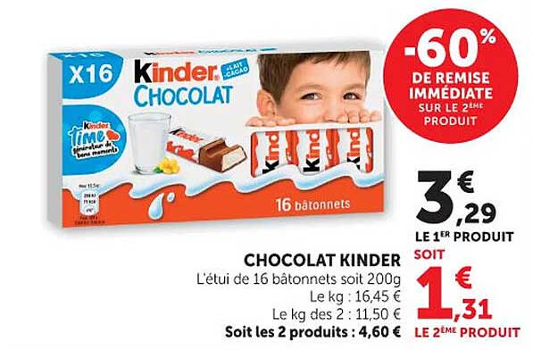 CHOCOLAT KINDER