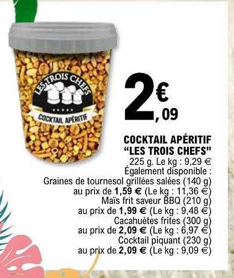 COCKTAIL APÉRITIF “LES TROIS CHEFS”