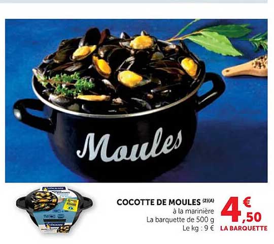 COCOTTE DE MOULES (2)(A) à la marinière