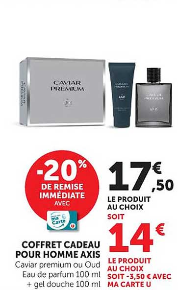COFFRET CADEAU POUR HOMME AXIS