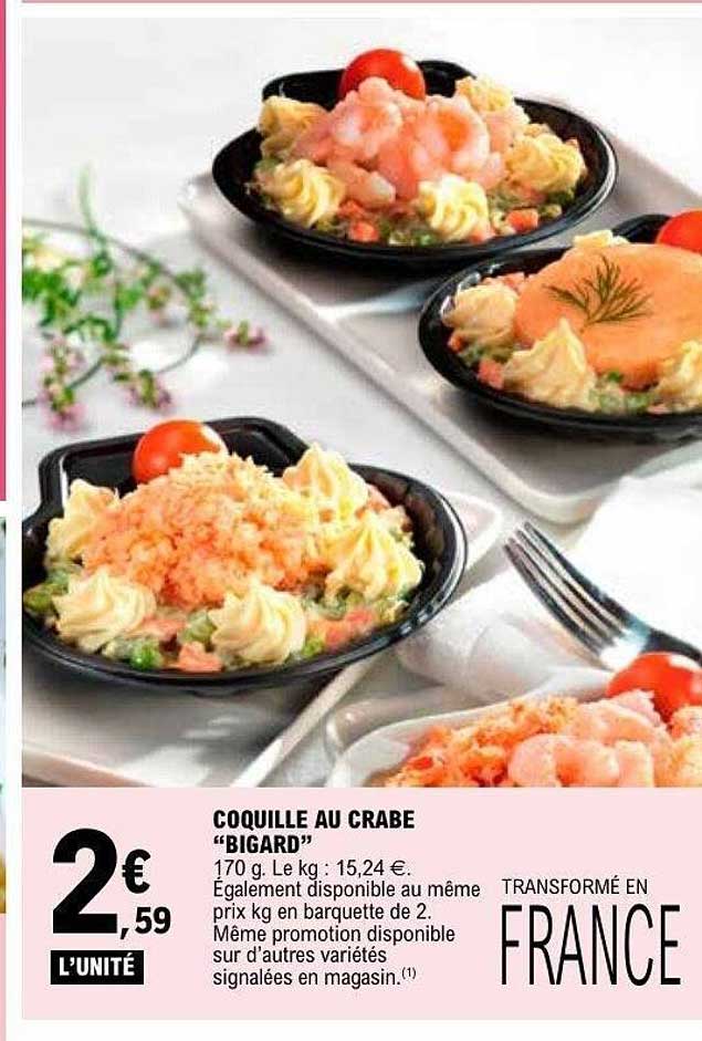 COQUILLE AU CRABE “BIGARD”