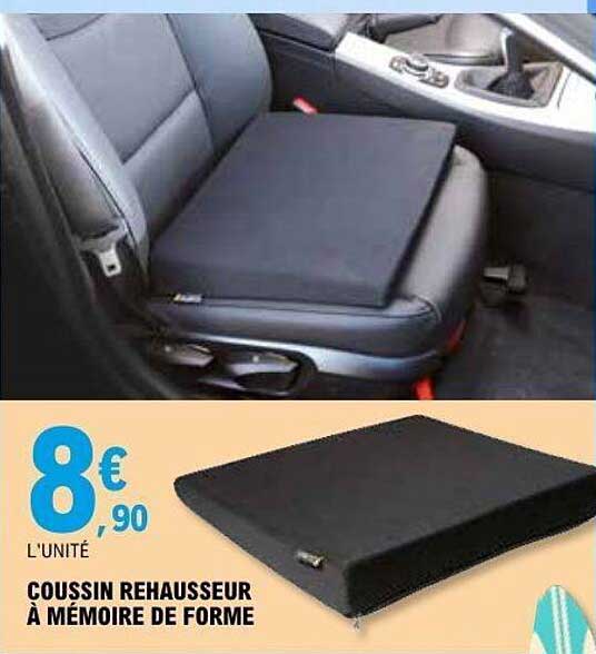 COUSSIN REHAUSSEUR À MÉMOIRE DE FORME