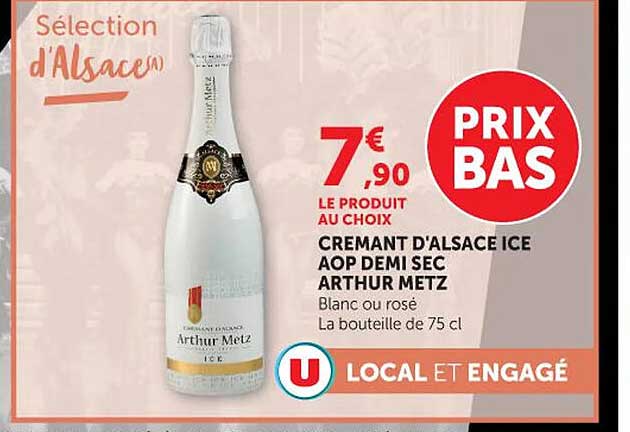 CREMANT D'ALSACE ICE AOP DEMI SEC ARTHUR METZ