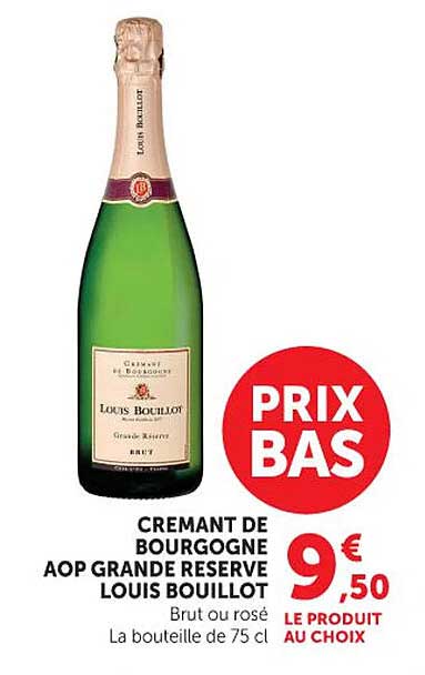 CREMANT DE BOURGOGNE AOP GRANDE RESERVE LOUIS BOUILLOT