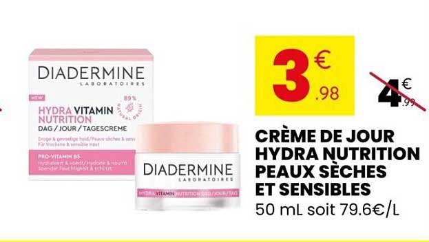 CRÈME DE JOUR HYDRA NUTRITION PEAUX SÈCHES ET SENSIBLES