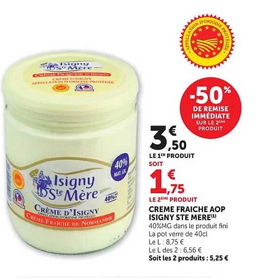 CREME FRAICHE AOP ISIGNY STE MERE