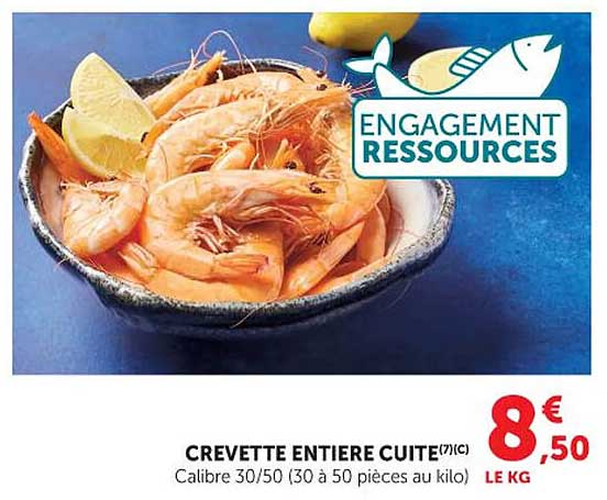 CREVETTE ENTIERE CUITE