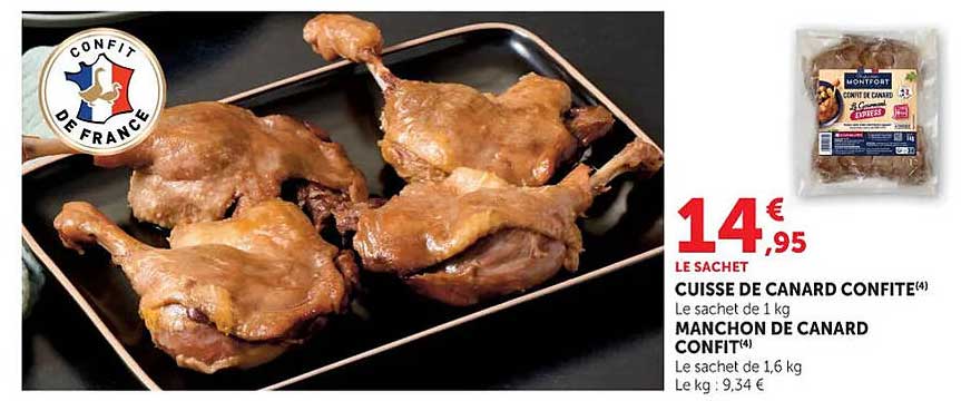 CUISSE DE CANARD CONFITE(4)