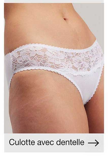 Culotte avec dentelle