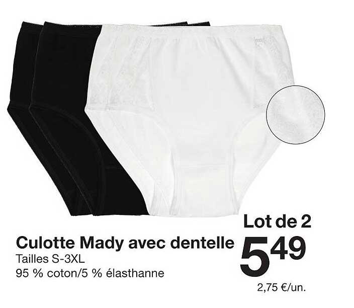 Culotte Mady avec dentelle
