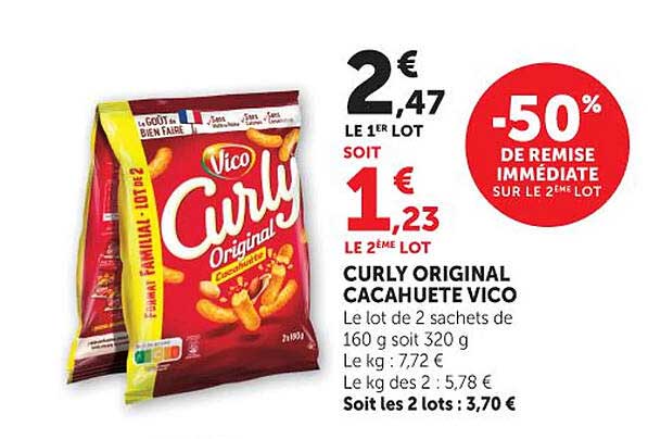 CURLY ORIGINAL CACAHUETE VICO