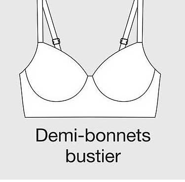 Demi-bonnets bustier
