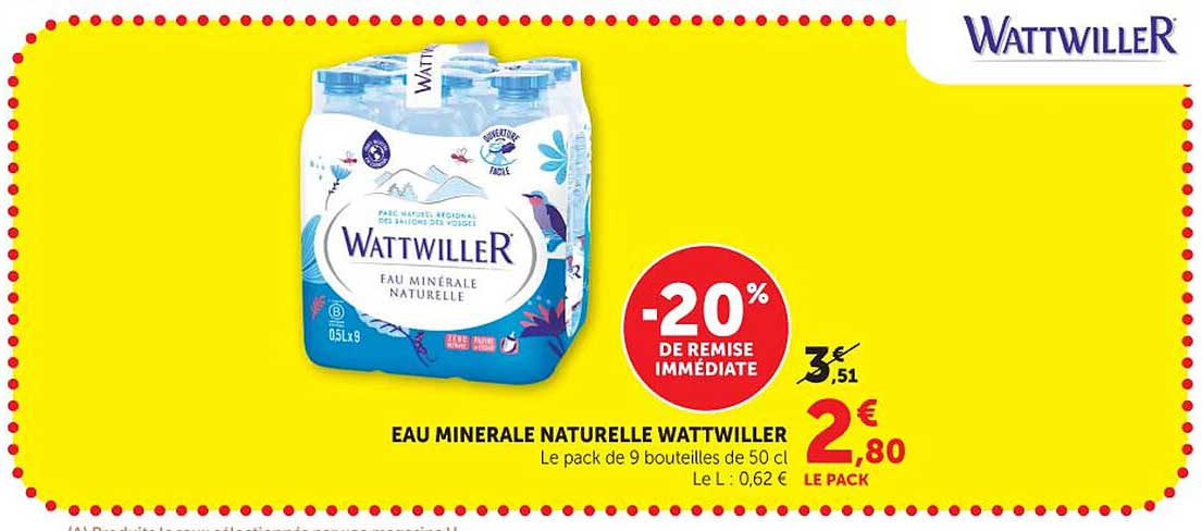 EAU MINERALE NATURELLE WATTWILLER