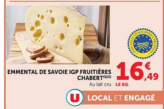 EMMENTAL DE SAVOIE IGP FRUITIÈRES CHABERT(5)(E)