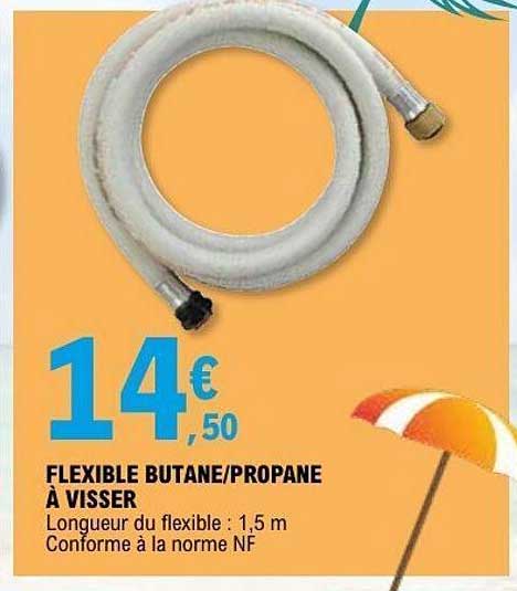 FLEXIBLE BUTANE/PROPANE À VISSER