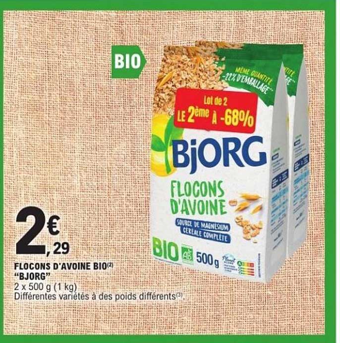 FLOCONS D’AVOINE BIO “BJORG”