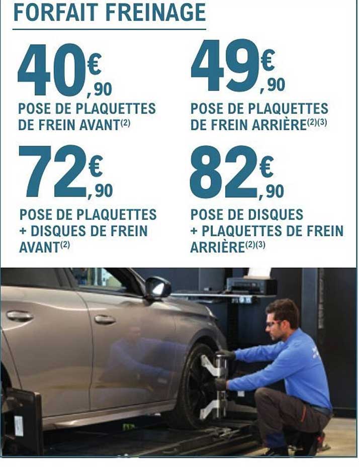 FORFAIT FREINAGE