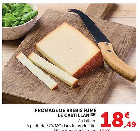 FROMAGE DE BREBIS FUMÉ LE CASTILLAN (6%)