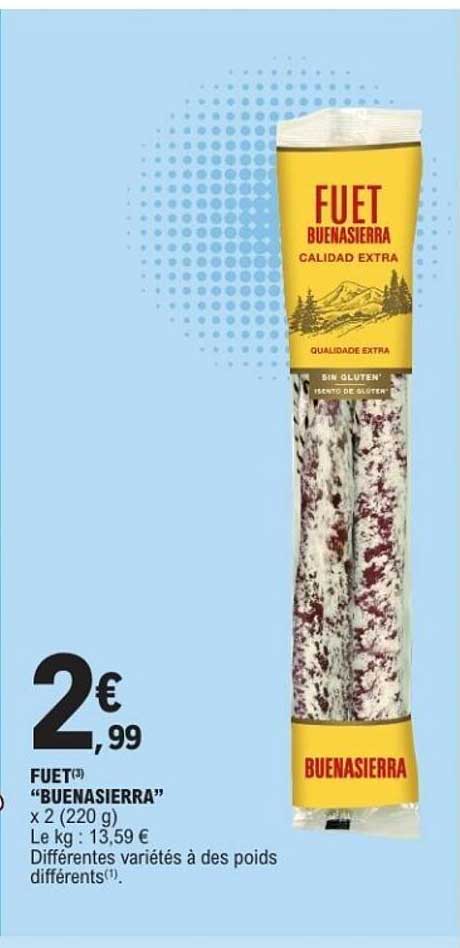 FUET “BUENASIERRA” x 2 (220 g)
