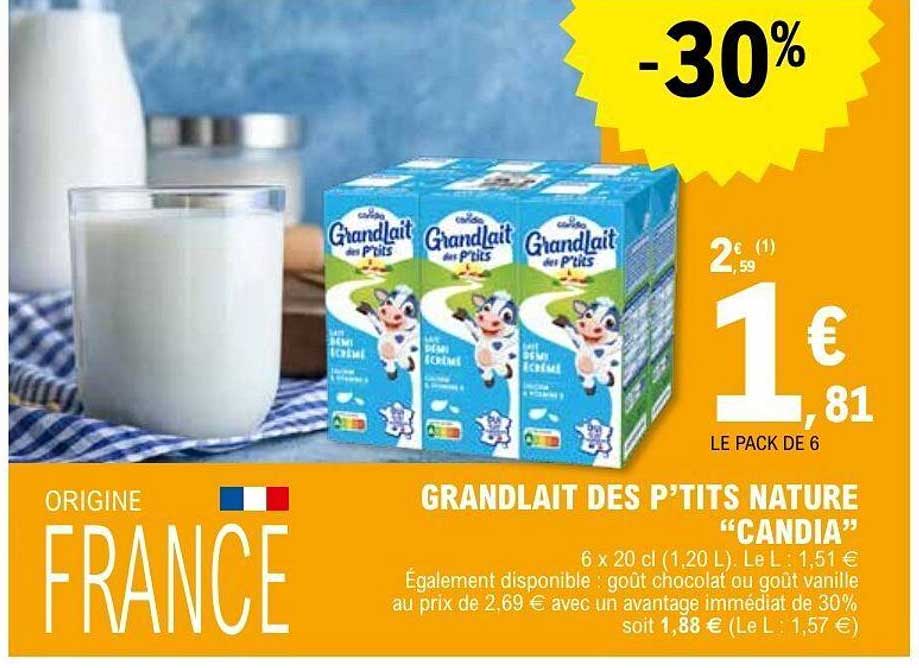 GRANDLAIT DES P’TITS NATURE “CANDIA”