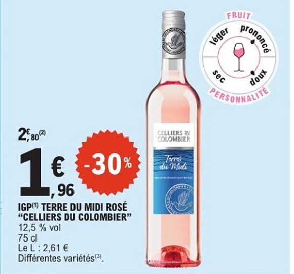 IGP TERRE DU MIDI ROSÉ “CELLIERS DU COLOMBIER”