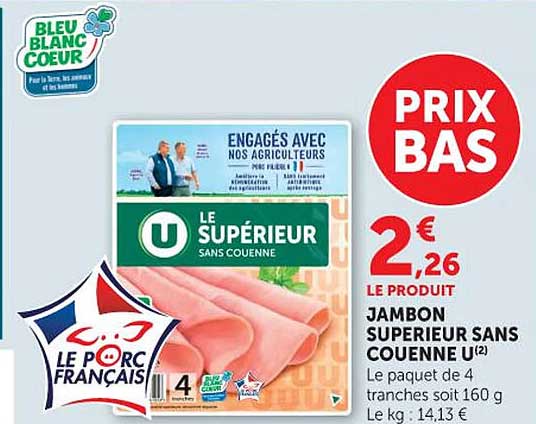 JAMBON SUPERIEUR SANS COUENNE U