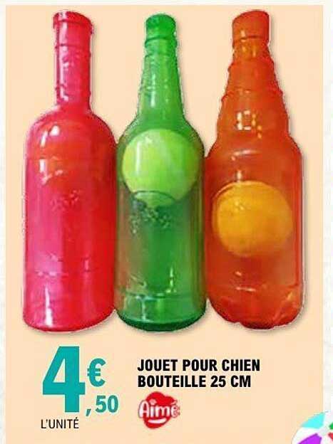 JOUET POUR CHIEN BOUTEILLE 25 CM