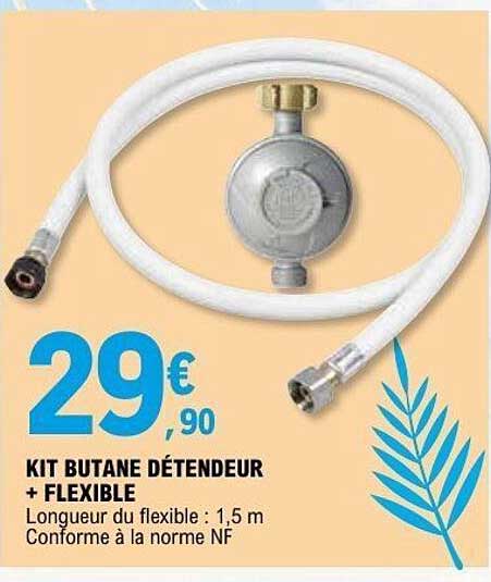 KIT BUTANE DÉTENDEUR + FLEXIBLE