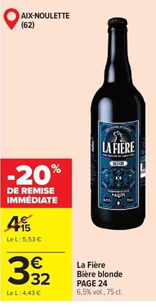 La Fière Bière blonde