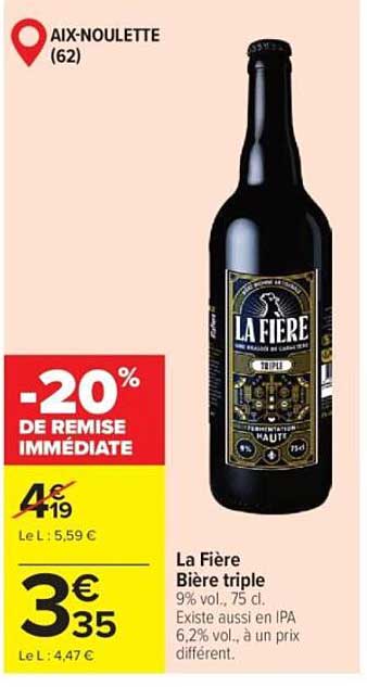 La Fière Bière triple