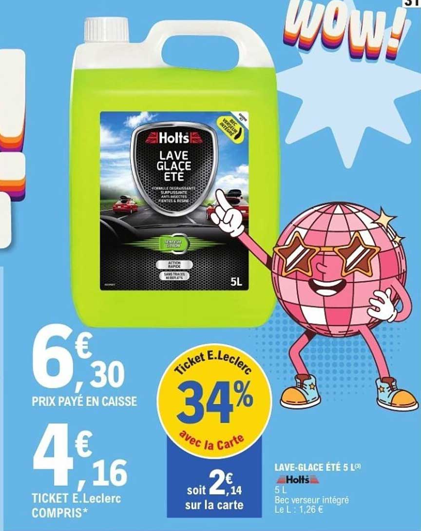 LAVE-GLACE ÉTÉ 5 L