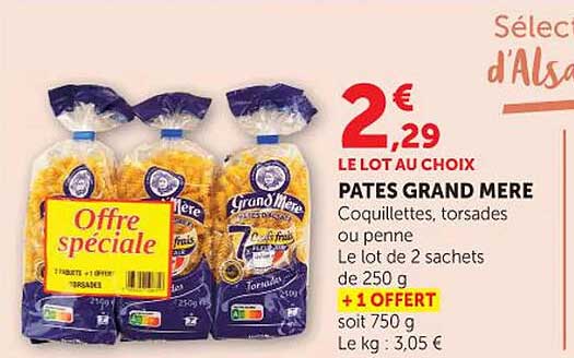 LE LOT AU CHOIX PATES GRAND MERE