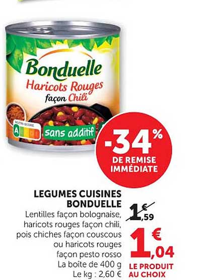 LEGUMES CUISINES BONDUELLE