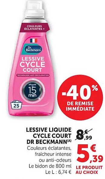 LESSIVE LIQUIDE CYCLE COURT DR BECKMANN(A)