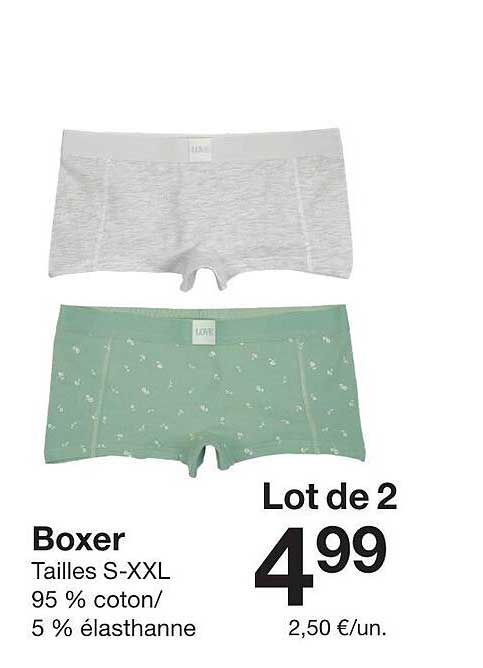Lot de 2 Boxer