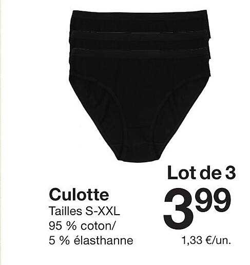 Lot de 3 Culotte