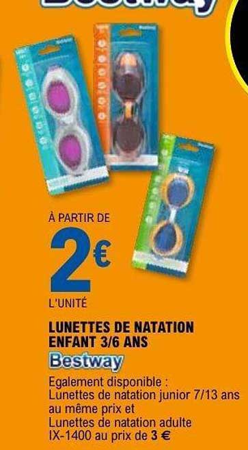 LUNETTES DE NATATION ENFANT 3/6 ANS Bestway